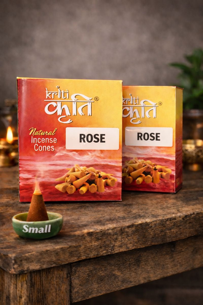 Kriti Natural Incence Cone Small (Rose) Pack of 2