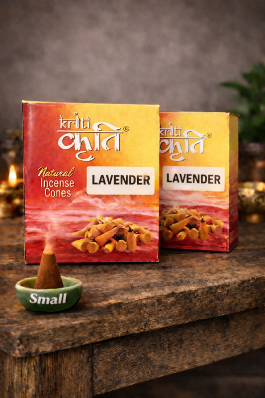 Kriti Natural Incence Cone Small (Lavender) Pack of 2