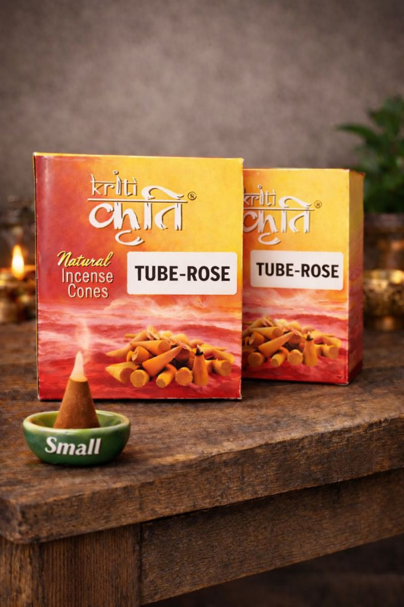 Kriti Natural Incence Cone Small (Tube Rose) Pack of 2