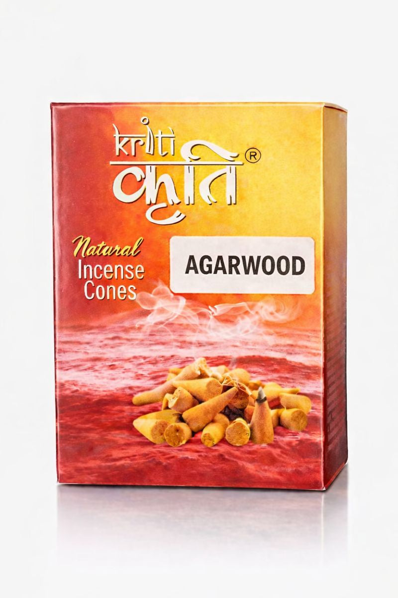 Kriti Natural Incence Cone Small (Agarwood) Pack of 2