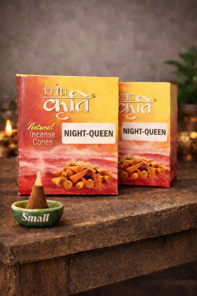 Kriti Natural Incence Cone Small (Night Queen) Pack of 2