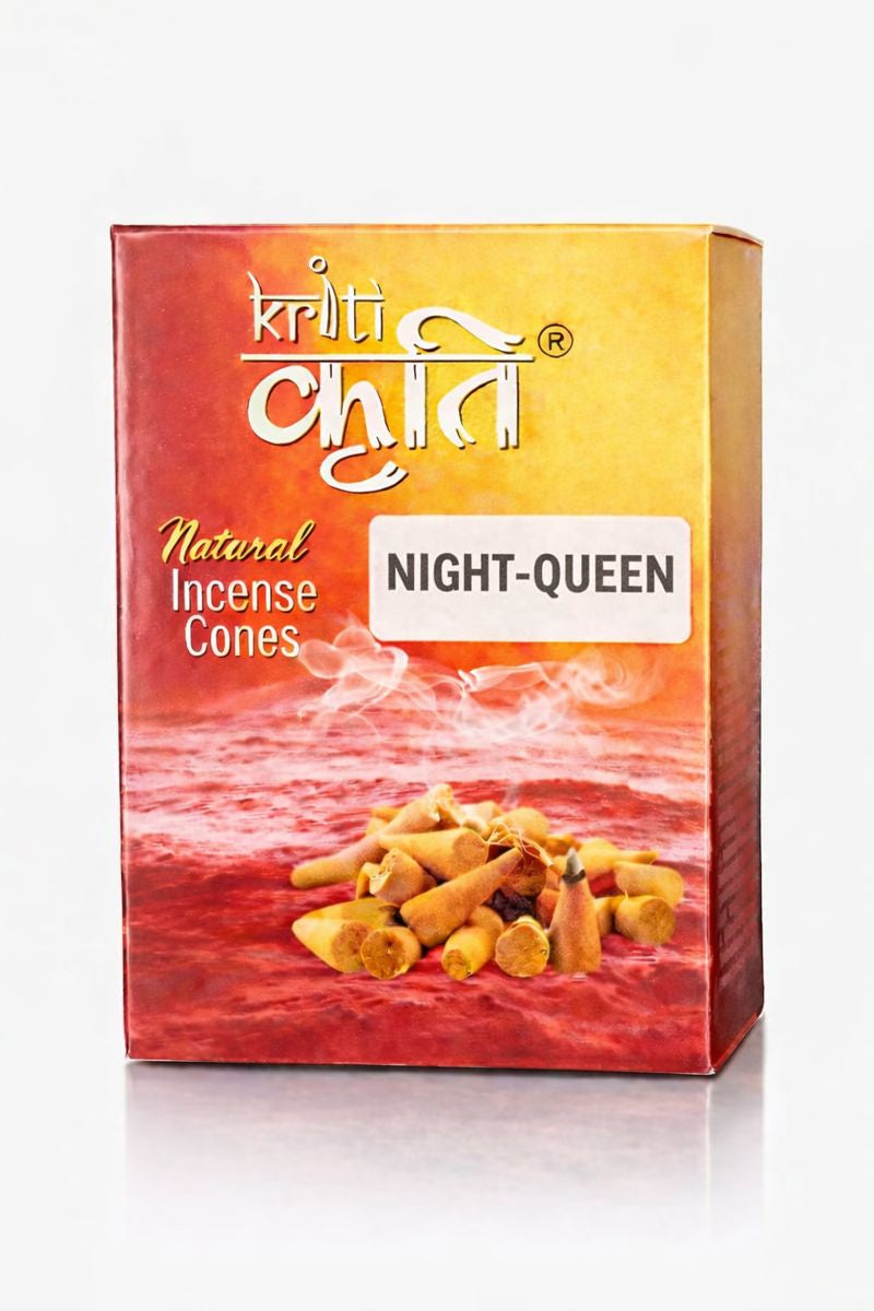 Kriti Natural Incence Cone Small (Night Queen) Pack of 2