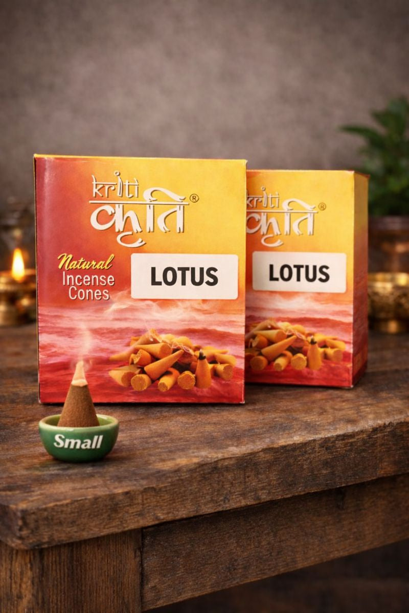 Kriti Natural Incence Cone Small (Lotus) Pack of 2