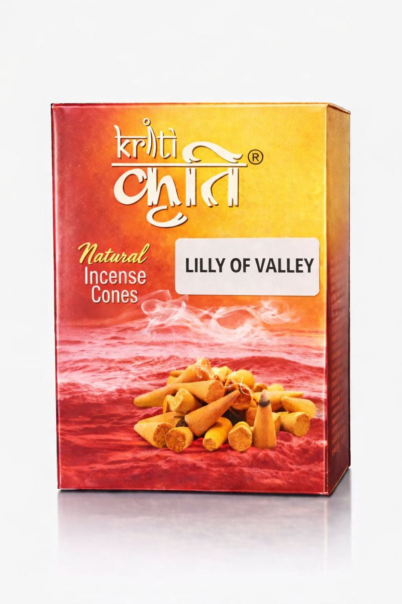 Kriti Natural Incence Cone Small (Lilly of Valley) Pack of 2