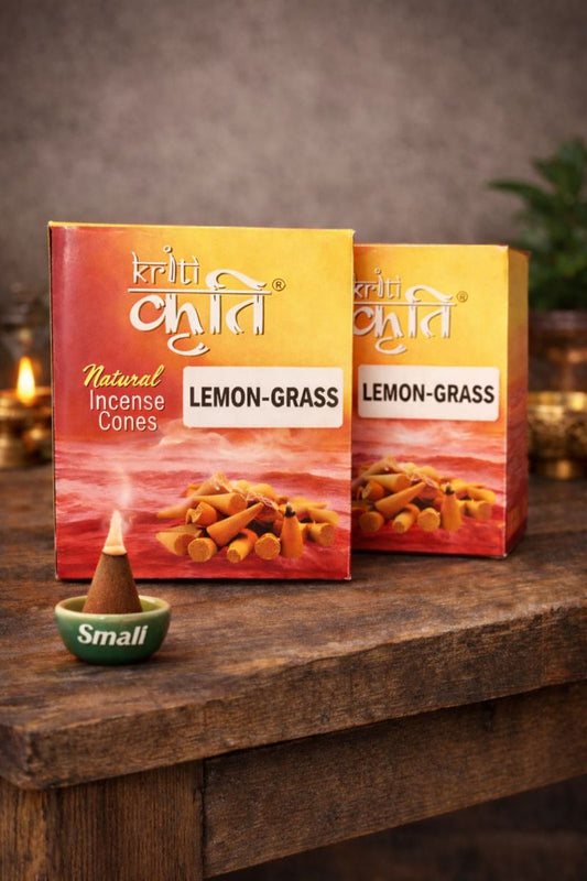 Kriti Natural Incence Cone Small (Lemon Grass) Pack of 2