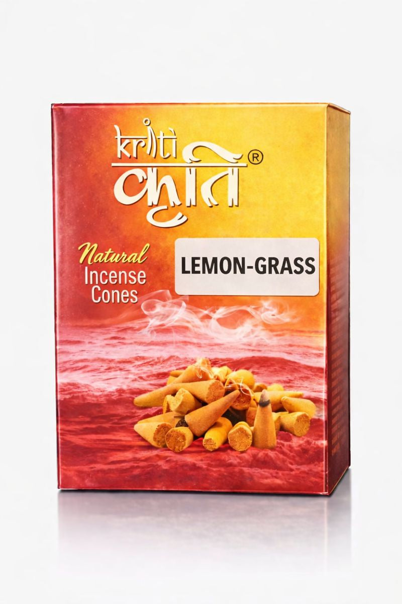 Kriti Natural Incence Cone Small (Lemon Grass) Pack of 2