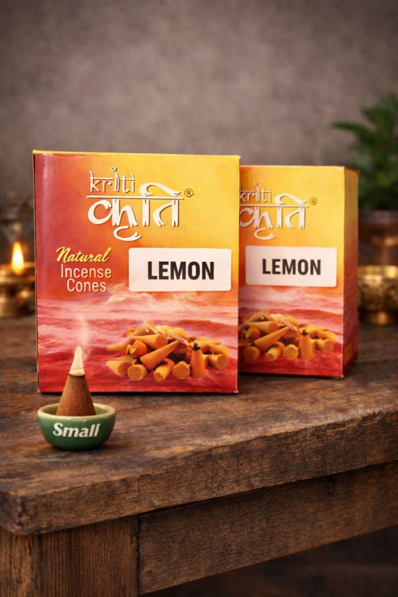 Kriti Natural Incence Cone Small (Lemon) Pack of 2