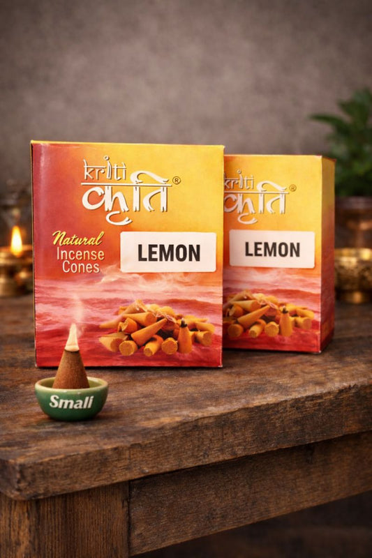 Kriti Natural Incence Cone Small (Lemon) Pack of 2