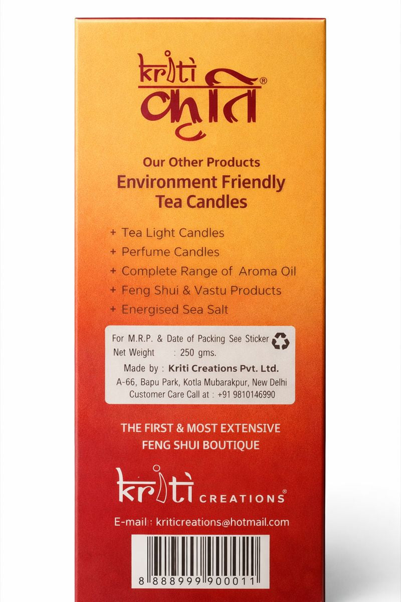 Kriti Creations Feng Shui Natural Bhaimsani Energised Camphor 250gm White | Pure Camphor for Pooja, Vastu, Feng Shui & Positive Energy