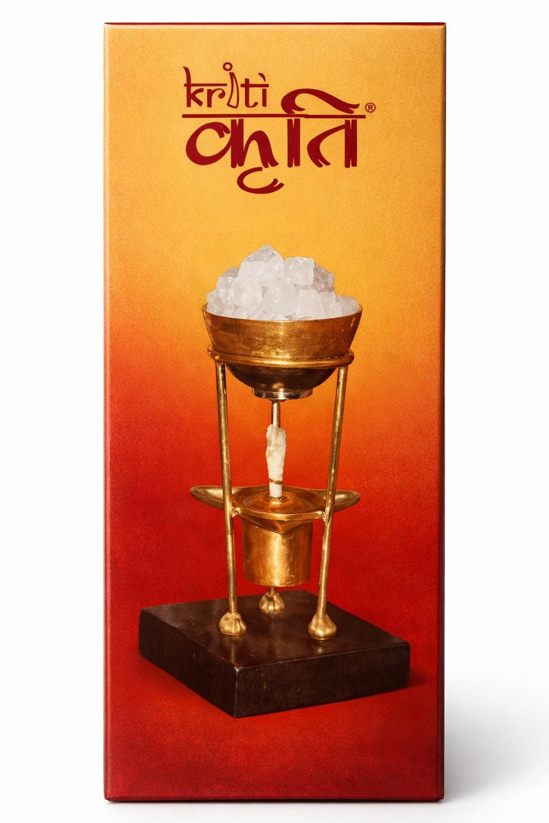 Kriti Creations Feng Shui Natural Bhaimsani Energised Camphor 250gm White | Pure Camphor for Pooja, Vastu, Feng Shui & Positive Energy