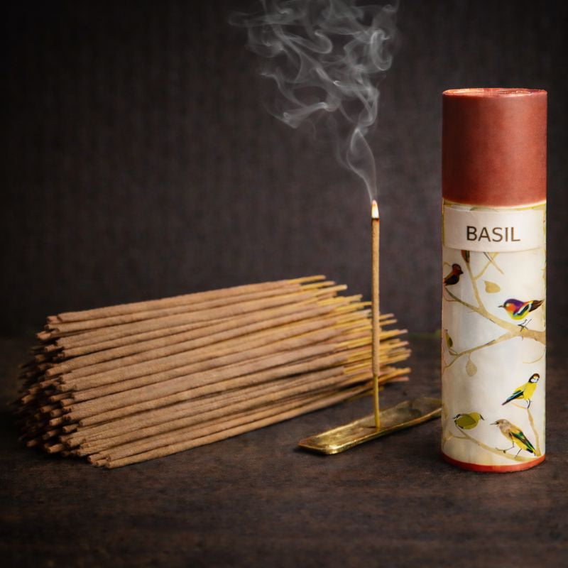 Kriti Natural  Incense Stick (Basil) Pack of 2 (100 Pcs Each Box)