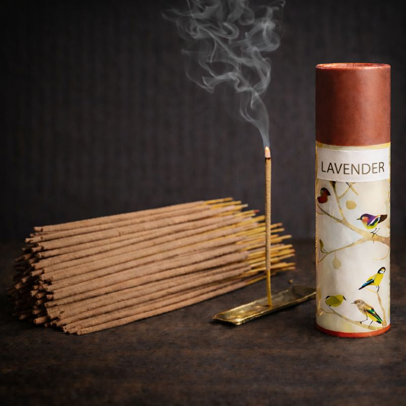 Kriti Creations Lavender Incense Sticks Pack of 2 (100pcs/Box) | Calming Floral Aroma for Pooja & Meditation