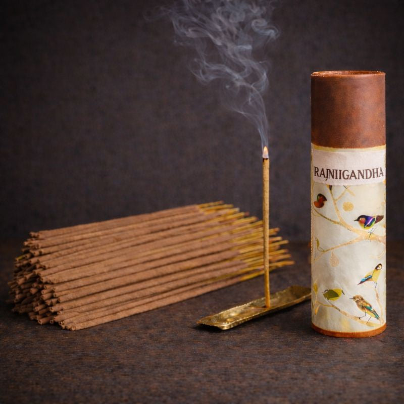 Kriti Creations Natural Incense Stick (Rajnigandha) Pack of 2 (100 Pcs Each Box)
