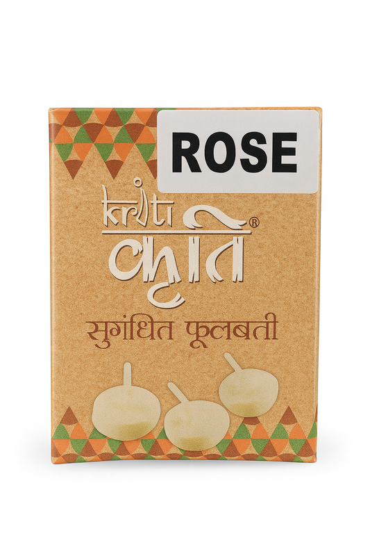 Kriti Rose Fragrance Wicks (100 Pcs in a Box)