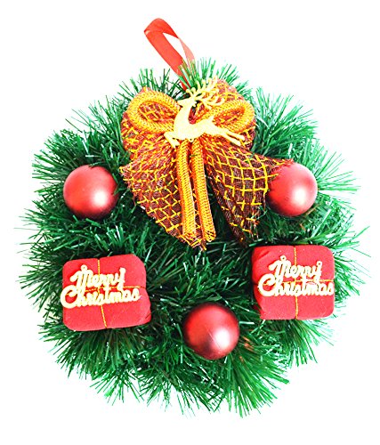 Kriti Creations Christmas Gift Decorative Wreaths-Green