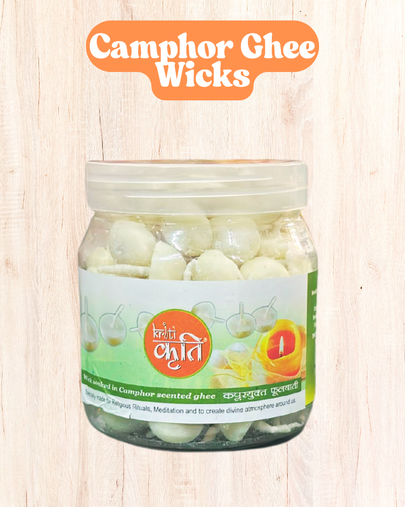 Kriti Camphor Wicks (Pack of 2) 100 PCS in a Box