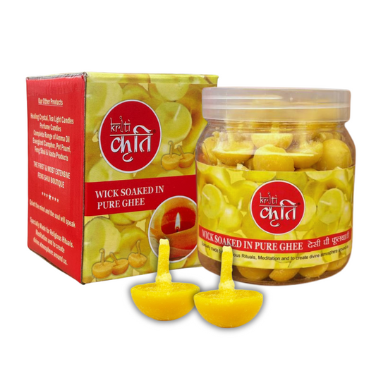 Kriti Pure Desi Ghee Wick(100 Pcs in a Box) Set of 2 (200 Pcs)
