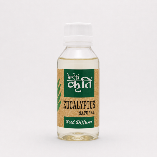Kriti Eucalyptus Reed Diffuser Refill 90ml | Toxin Free Home Fragrance Diffuser Oil for Aromatherapy & Relaxation