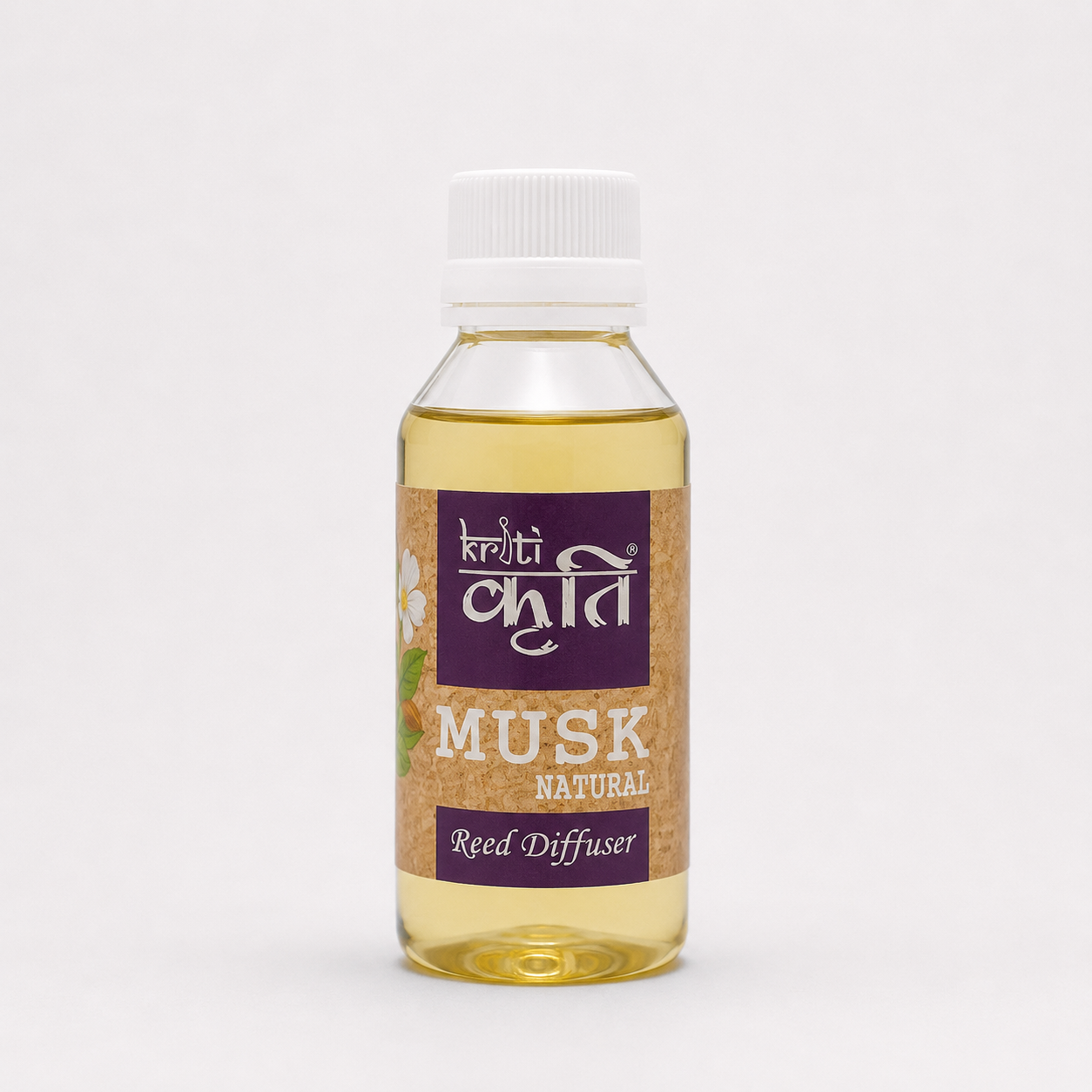 Kriti Musk Reed Diffuser Refill 90ml Toxin Free Aroma Oil Long Lasting Home Fragrance Mood Enhancer for Living Room Bedroom Office