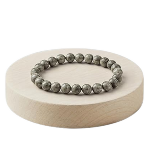 Kriti Creations Pyrite Bracelet | Attracts Money and Boost Confidence Bracelet for Men and Women | Beautifully Crafted with Healing Crystals (7 Inches)