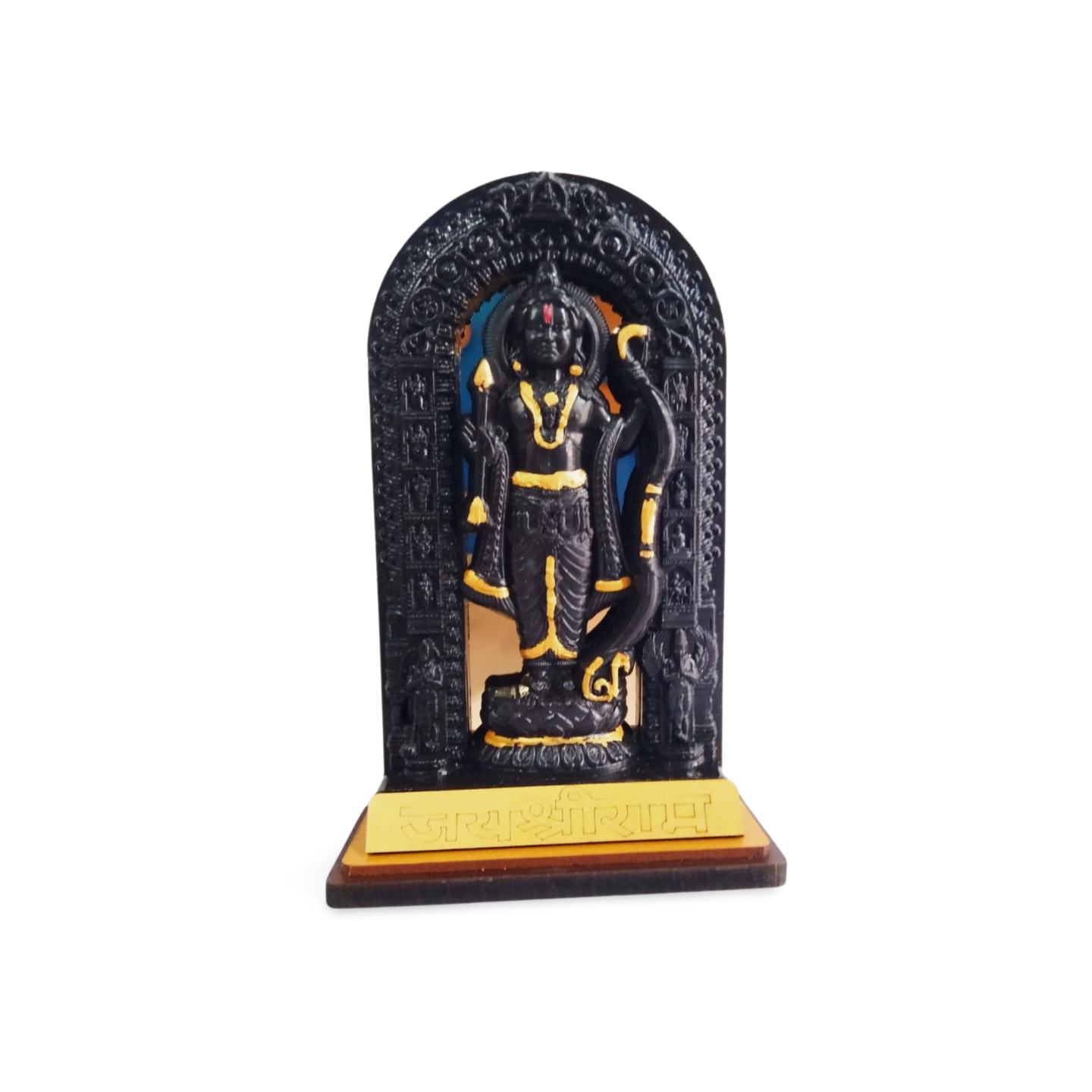 Kriti Creations Black Dressed Ram Lalla | Ram Lala Ayodhya Murti  for Mandir,Car Dashboard Home Decor, Divine Gifts, 11 CM Height