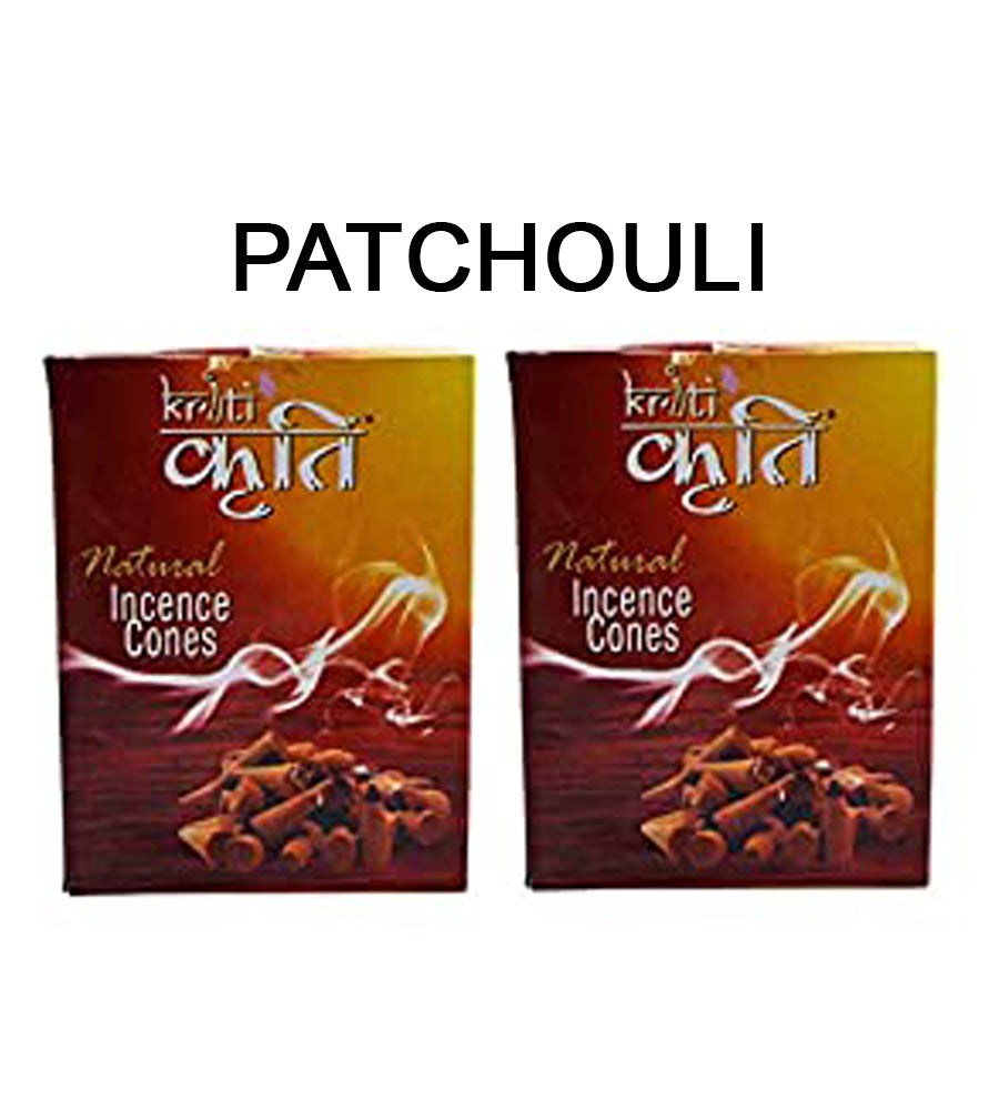 Kriti Natural Incence Cone Small (Patchouli) Pack of 2