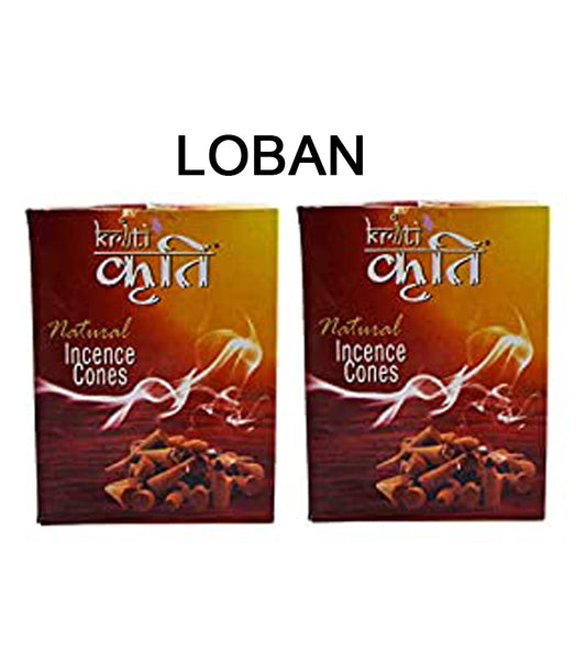 Kriti Natural Incence Cone Small (Loban) Pack of 2