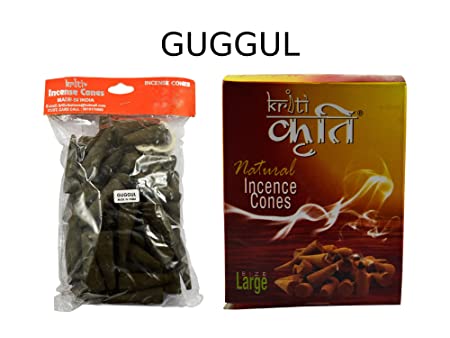 Kriti Creations Natural Incence Cone Large (Guggal) Pack of 2 (200 gm)
