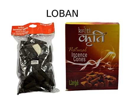 Kriti Creations Natural Incence Cone Large (Loban) Pack of 2 (200 gm)