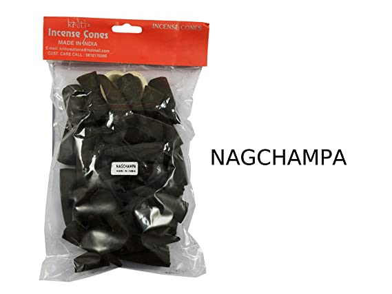 Kriti Creations Natural Incence Cone Large (Nag-Champa) Pack of 2 (200 gm)