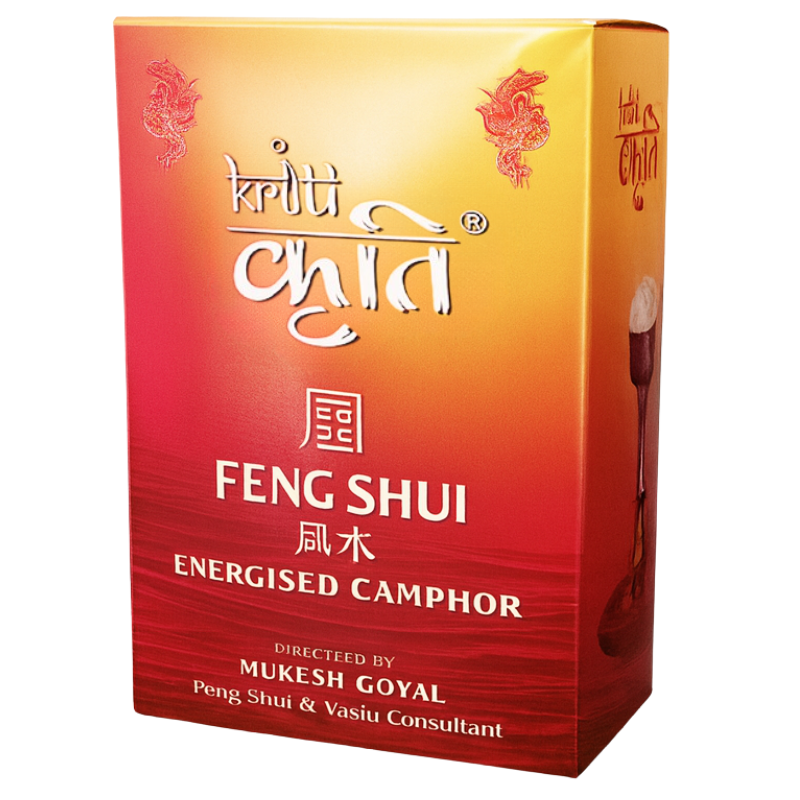 Kriti Creations Stainless Steel Feng Shui Energised Camphor (250gms, White)