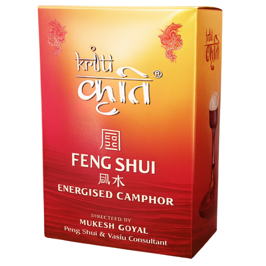 Kriti Creations Stainless Steel Feng Shui Energised Camphor (250gms, White)