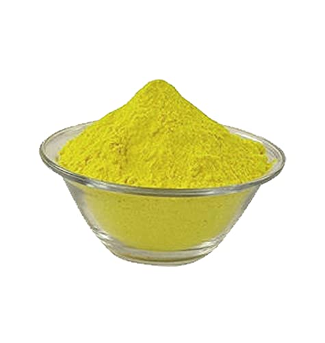 Kriti Organic Safe|Mica Free|Non-Perfumed|Holi Gulal Jar 1kg (Yellow)
