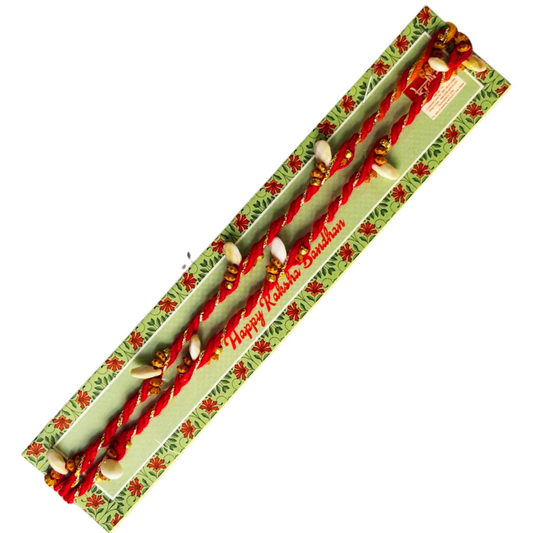 Kriti Creations Moli Kodi Rakhi For Brother - Traditional Rakhi For Brother (2 Rakhis Dhaga and 1 Roli Chawal)